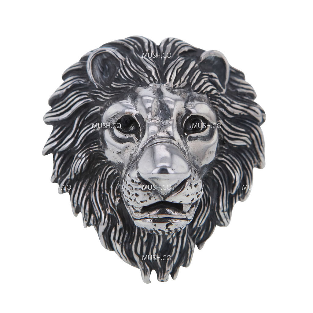 lions-head-sterling-silver-ajustable-ring
