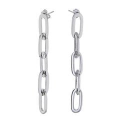 Chains Sterling Silver Stud Earrings
