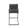 The W Genuine Leather Counter or Bar Stool PAIR