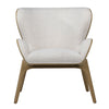 Avayanna Occasional Chair in Mindy Wood & Poly Blend Upholstery