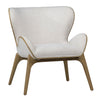 Avayanna Occasional Chair in Mindy Wood & Poly Blend Upholstery
