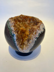 Citrine sphere on stand SM