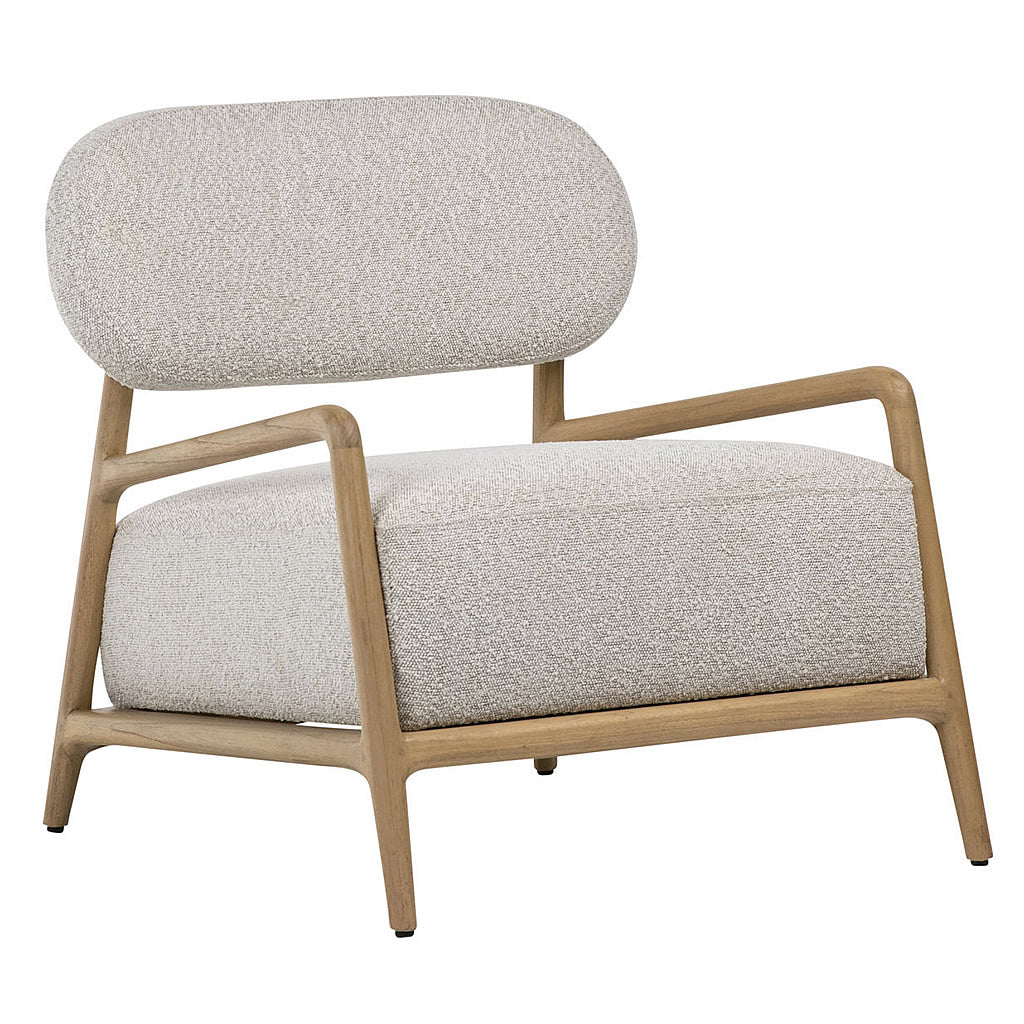 Donny Scandinavian Occasinal Chair with White Linen Upholstery Hollywood
