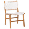 PAIR of Designer Woven Leather Dining Room Chair