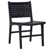 PAIR of Designer Woven Leather Dining Room Chair