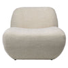 Big Boy Lounge Chair in Cream Chenille Tweed Upholstery