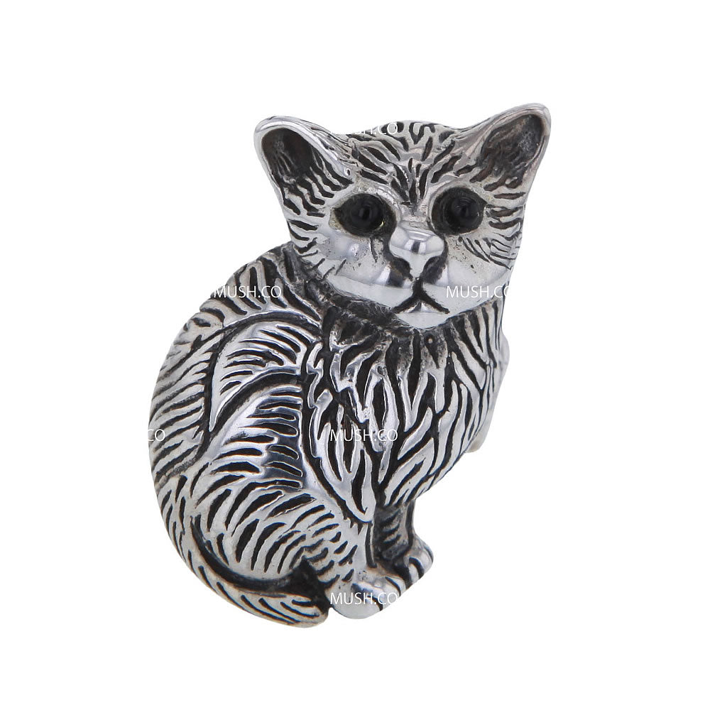 kitty-cat-sculpted-sterling-silver-adjustable-ring