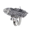 Koi Fish Sculpted Sterling Silver Ring