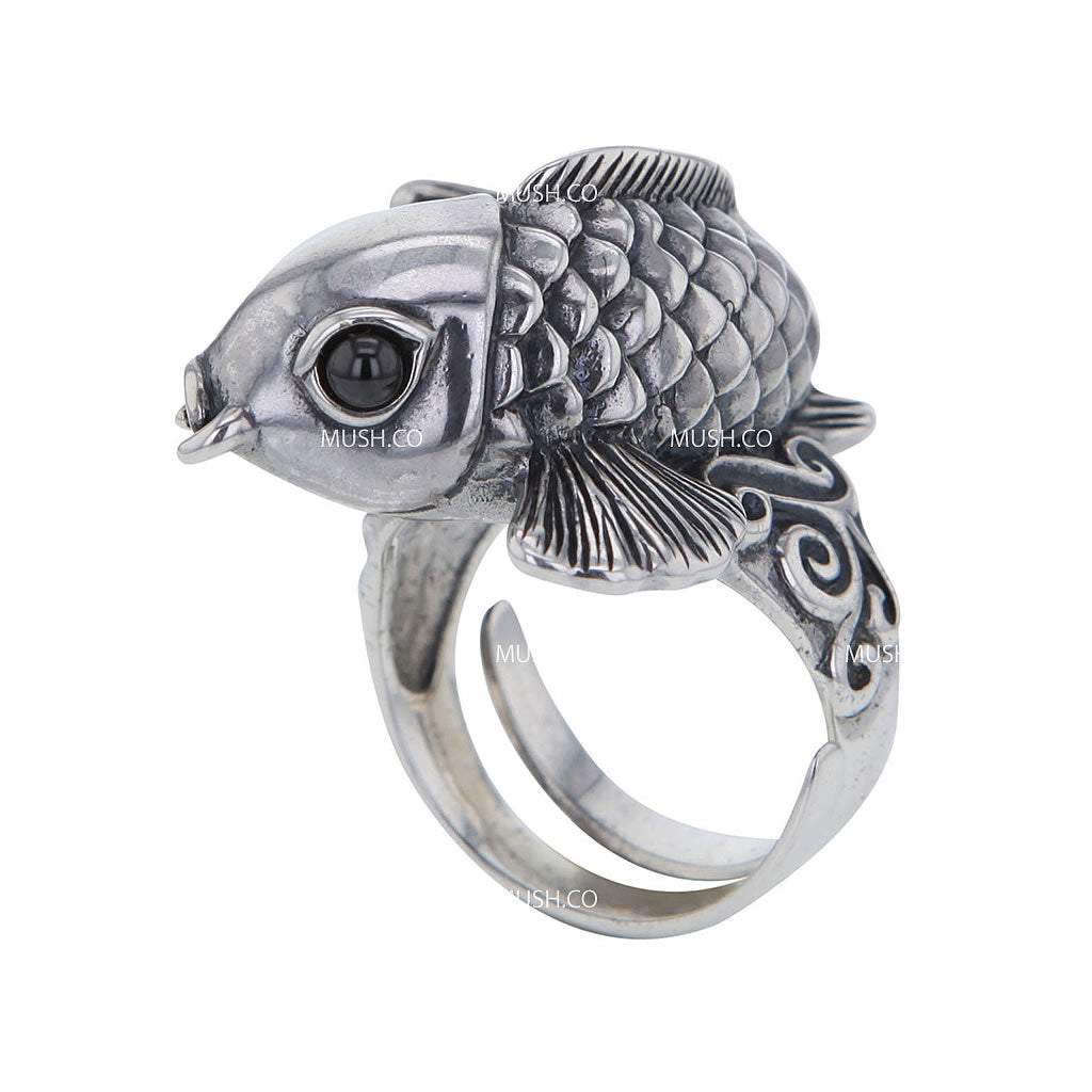 koi-fish-sculpted-sterling-silver-ring-with-black-onyx-eyes