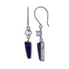White Topaz & Blue Lapis Lazuli Earrings