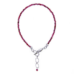 Micro Bead Ruby Bracelet
