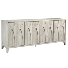 Montes MCM Sideboard in Gray White Washed Reclaimed Pine