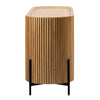 Tala Nuveau Deco Inspired Natural Mindi Wood Sideboard With Iron Legs