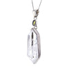 Phantom in Quartz Crystal & Moldavite Pendant Necklace
