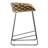 Phineas Lightweight Outdoor Counter Stool in Rattan & Iron PAIR