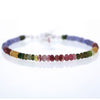 Tanzanite & Multi Color Tourmaline Microbead Bracelet