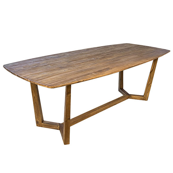 Large Solid Teak Wood Dining Table for Home or Office Hollywood