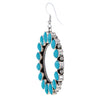 Sleeping Beauty Turquoise Navajo Artisan Earrings