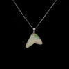 Stunning Natural Brazilian Opal Pendant Necklace on 18K White Gold Chain