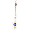 Natural Blue Sapphire on 14kt Solid Gold Necklace