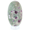 Ruby in Fuchsite Oval Egg Sculpture