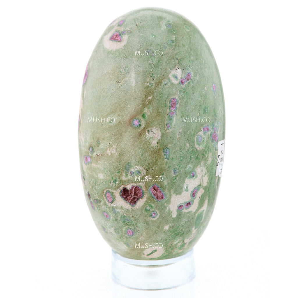 Ruby in Fuchsite Oval Egg Sculpture Hollywood