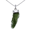 Starborn Raw Moldavite and Crystal Pendant Necklace
