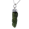 Starborn Raw Moldavite and Crystal Pendant Necklace