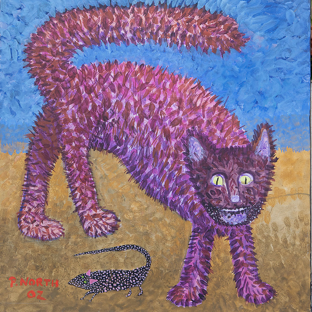 Painting of a Cat by Philip North Hollywood