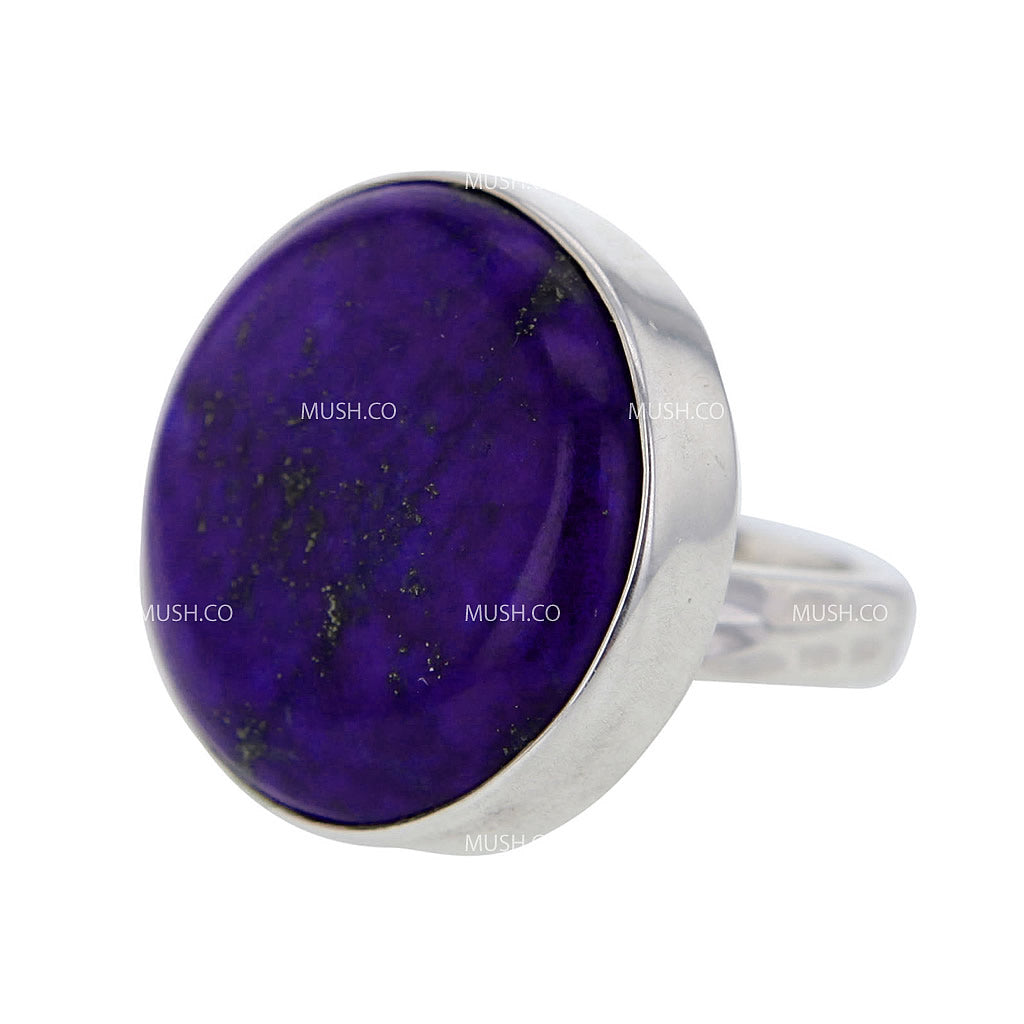 round-lapis-adjustable-sterling-silver-ring