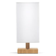DOM Mid Century Table Lamp Natural Wood Finish Base