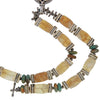 Citrine and Turquoise Runway Necklace