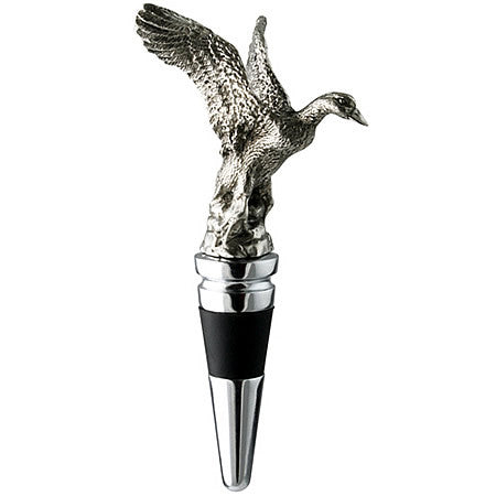 flying-duck-bottle-stopper-made-from-sterling-silver-pewter