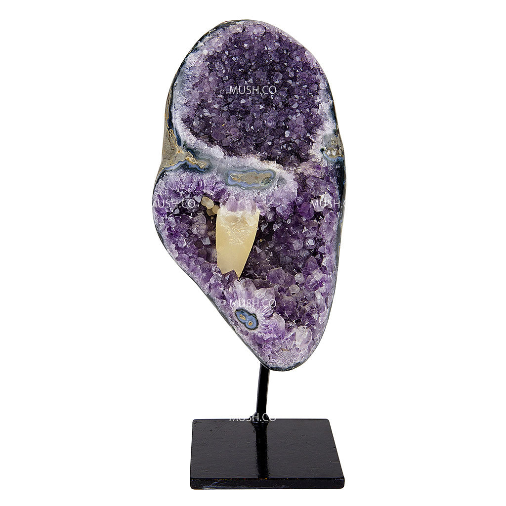 Amethyst Druse Geode on Stand v3 Hollywood