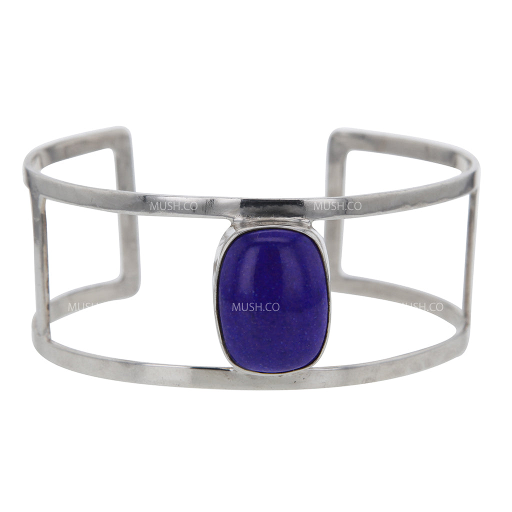 cabuchon-lapis-sterling-silver-cuff-bracelet