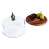 Festive Christmas Tree Glass Covered Cheese Board