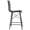 Domenica Stool in Black PU Leather