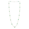 Natural Emerald on 14kt Solid Gold Necklace