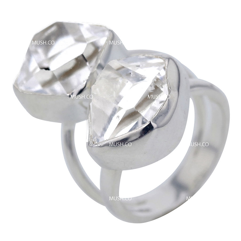 duality-organic-faceted-herkimer-diamonds-sterling-silver-ring-size-5-5