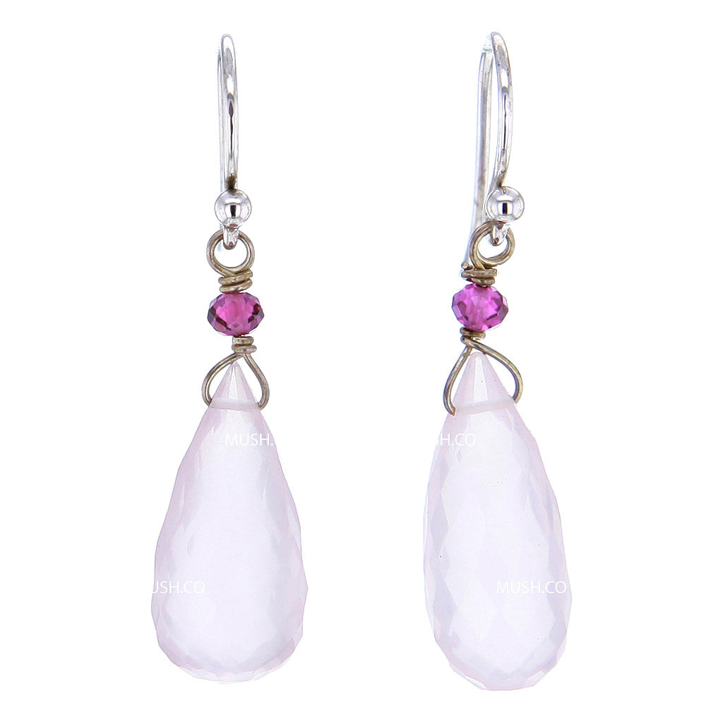 faceted-chandelier-cut-rose-quartz-carnelian-crystal-earrings