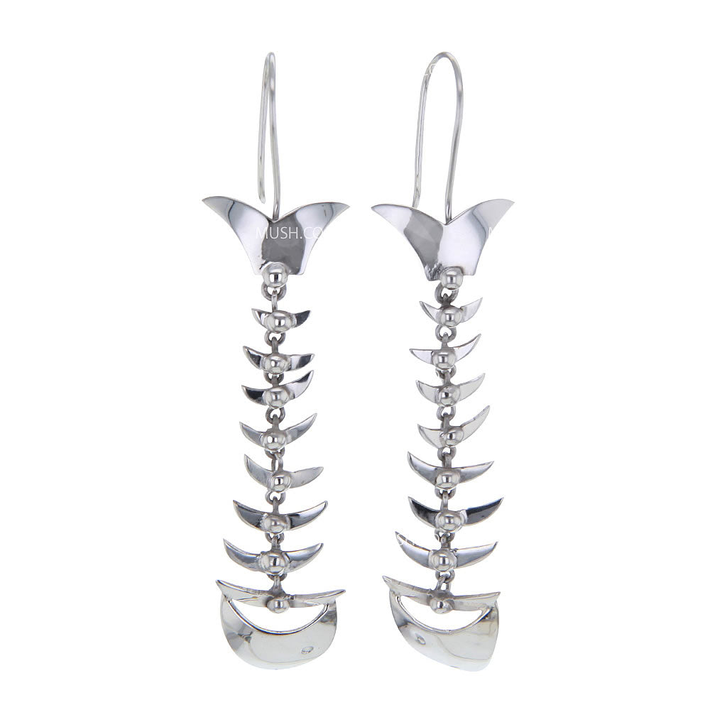 fishbone-sterling-silver-earrings