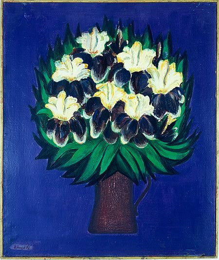 flowers-on-royal-blue-by-nikolai-nickoff