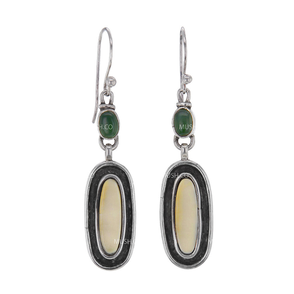 ancient-fossil-artifact-and-alaskan-jade-earrings