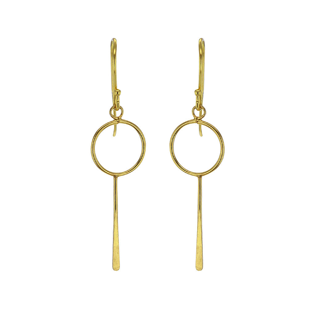 Gold Circles Earrings in 14k Gold Filled Sterling Silver Hollywood