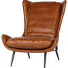 Luxurious Full Grain Leather Accent Chair