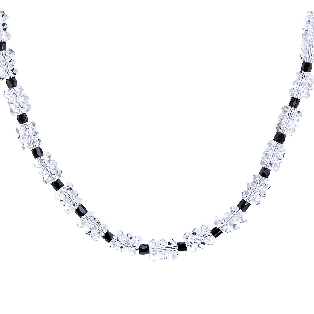 Audrey Herkimer Diamond & Black Diamond Bead Necklace Hollywood