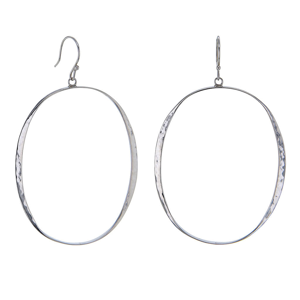 large-hammered-sterling-silver-hoop-earrings