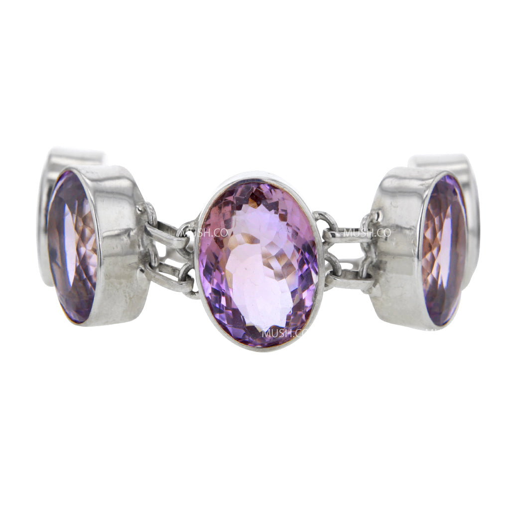 large-faceted-ametrine-link-sterling-silver-bracelet