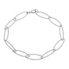 Oval Chain Link Diamond Cut Bracelet