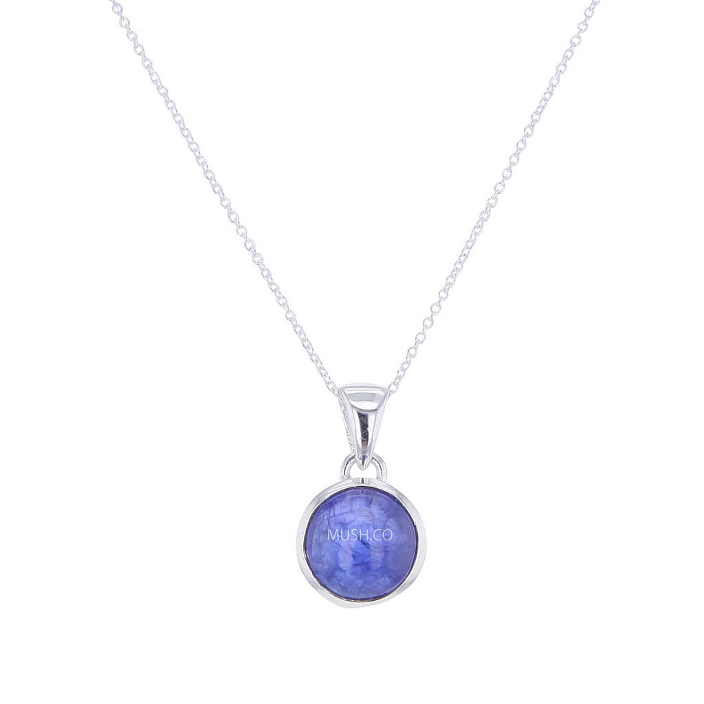 10 carat round tanzanite cabuchon pendant necklace 10-carat-round-tanzanite-cabuchon-pendant-necklace